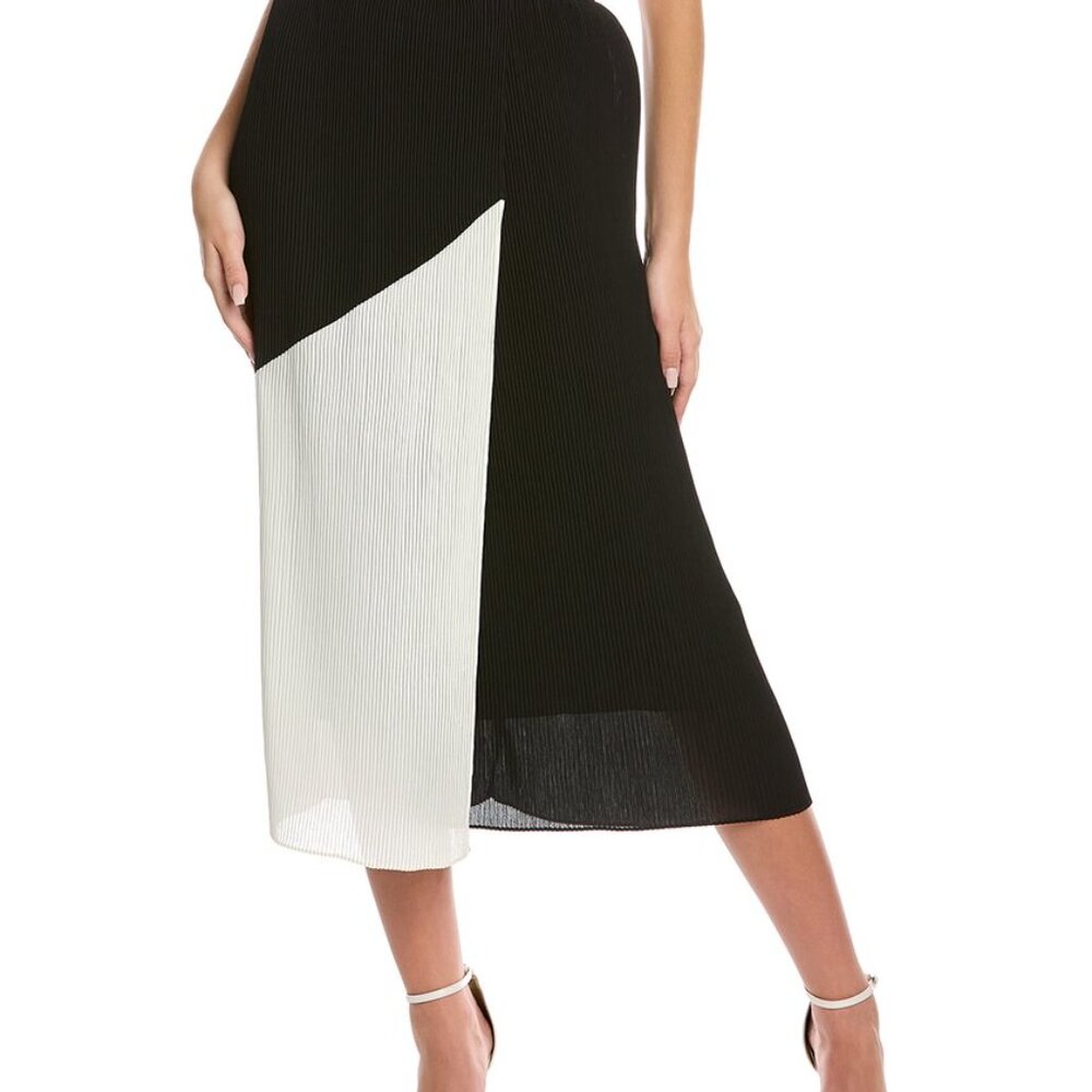 HALSTON Pleated Skirt